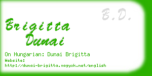 brigitta dunai business card